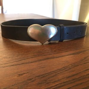 Guess Dark Brown Leather Belt, Size M